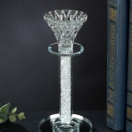 YW-00107 (36) Подсвечник из стекла, 6*18 см 
