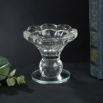 M-YW-62144 (120) Подсвечник из хрустального стекла, 7*7*6,5см.