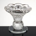 M-YW-62144 (120) Подсвечник из хрустального стекла, 7*7*6,5см.