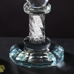 M-YW-041551 (36) Подсвечник из хрустального стекла с насыпными стразами, 12*6*6 см.
