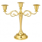 M-YW-041597 (30) Подсвечник трехрожковый, металлический, 26*10*27см