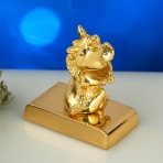 ST-HORSE3/D  Лошадка с монеткой на подставке и с пожеланием 
