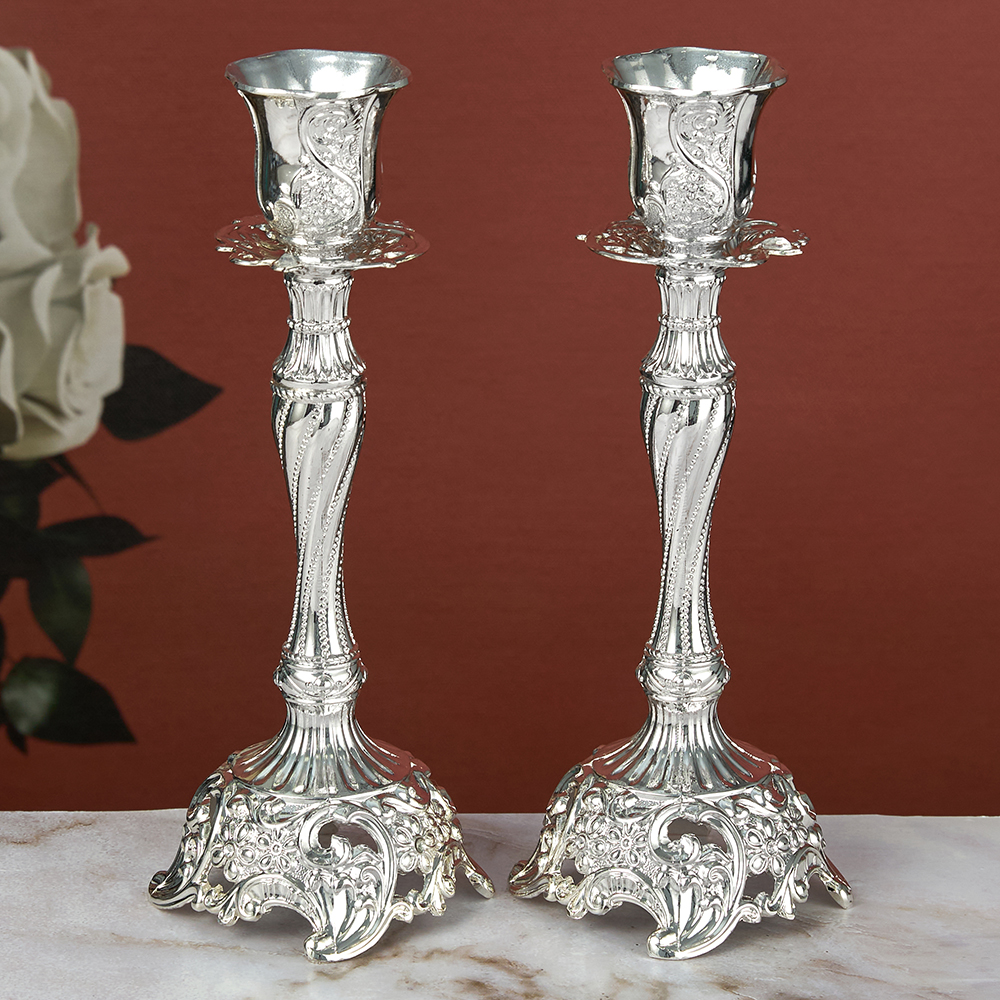 Подсвечник 7. Candlestick Sterling 925. Серебряный канделябр Альбион. Godinger Silver Candlestick. Candlestick Sterling 925 USA.