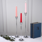 M-YW-041625 (30) Набор из 3-х подсвечников, металл, D=6,5 H=24,5/29,5/34,5см.