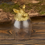 M-7327 (24) Набор из 2-х бокалов для виски Медведь и Кабан 24K Gold Color Plated 350мл, 7,5х7,5х13см