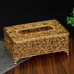M-103121 (24) Коробка для салфеток, 24K Gold Color Plated, 22,5х13,5х10 см.