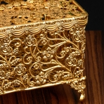 M-103121 (24) Коробка для салфеток, 24K Gold Color Plated, 22,5х13,5х10 см.