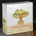M-103123 (10) Фруктовница на ножке из стекла и металла,