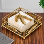 M-YW-5336 (24) Салфетница металлическая, 16,5х16,5х7,5 см.