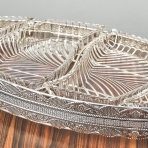 M-YW-28028 (10) Менажница с 4-мя стеклянными съемными чашами, 50,5х24х7 см.