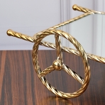 M-JX-16803 (6) Поднос сервировочный зеркальный "Телега", 40х13х22 см.