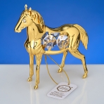 M-U-4552/LG (96)  Лошадь с 4-мя хрусталиками, 9х3х9 см.