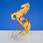 M-U-4979/LP (144) Лошадь с 2-мя розовыми хрусталиками, 5,5х2х8 см.