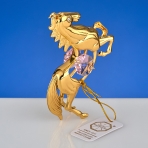 M-U-4979/LP (144) Лошадь с 2-мя розовыми хрусталиками, 5,5х2х8 см.