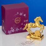 M-U-0009/3LG (192) Лошадь с монеткой и пожеланием 