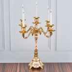 M-YW-041720 (24) Канделябр пятирожковый, металлический, 30х30х30 см.