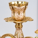 M-YW-041720 (24) Канделябр пятирожковый, металлический, 30х30х30 см.