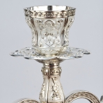 M-YW-041721 (24) Канделябр пятирожковый, металлический, 30х30х30 см.