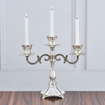 M-YW-041723 (24) Канделябр трехрожковый, металлический, 30,5х14,5х28,5 см.