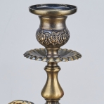 M-YW-041724 (24) Канделябр трехрожковый, металлический, 29х12х35,5 см.