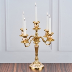 M-YW-041729 (24) Канделябр пятирожковый, металлический, 31х31х36,5 см.