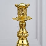 M-YW-041646 (48) Набор из 2-х подсвечников, 24K Goldplated, 10,5х10,5х17 см.