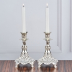 M-YW-041647 (48) Набор из 2-х подсвечников, 18K Silver Plated, 10,5х10,5х17 см.,