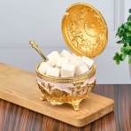 M-YW-041653 (48) Сахарница с крышкой и ложечкой 