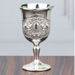 M-YW-5339 (30) Набор из 6 рюмок на подносе, 35 мл., 18K Silver Plated, 4,5х4,5х7,5/25х25х1,5 см.