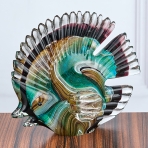 M-YW-11834/L (24) Декоративная фигурка из стекла "Рыба Дискус", 14х6,5х12 см.
