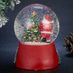 M-HY-15815 (8) Стеклянный шар с фигуркой из полистоуна и LED подсветкой, 10,5х10,5х13см.