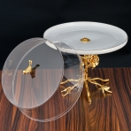 M-62003 (6) Тортница на ножке с Птичками, 29,5х29,5х34 см.