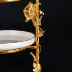 M-62013 (6) Фруктовница треххярусная с Птичками, 25х19,5х50 см.