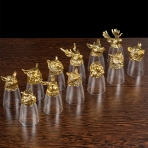 M-62035 (24) Набор из 12 стопок-перевертышей "Охотник", (35мл/стопка), d=4.2. h=7,8 см.