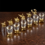 M-62035 (24) Набор из 12 стопок-перевертышей "Охотник", (35мл/стопка), d=4.2. h=7,8 см.