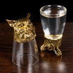 M-62035 (24) Набор из 12 стопок-перевертышей "Охотник", (35мл/стопка), d=4.2. h=7,8 см.