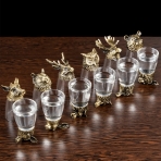 M-62036 (24) Набор из 12 стопок-перевертышей "Охотник", (35мл/стопка), d=4.2. h=7,8 см.