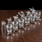 M-62037 (24) Набор из 12 стопок-перевертышей "Охотник", (35мл/стопка), d=4.2. h=7,8 см.