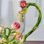 M-96329 (36) Кружка стеклянная с ложкой 