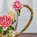 M-96330 (36) Кружка стеклянная с ложкой 