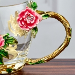 M-96331 (36) Кружка стеклянная с ложкой 