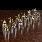 M-97030 (24) Набор из 12 стопок-перевертышей "Охотник", (35мл/стопка), d=4.2, h=7,8 см.