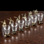 M-97030 (24) Набор из 12 стопок-перевертышей "Охотник", (35мл/стопка), d=4.2, h=7,8 см.