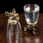 M-97030 (24) Набор из 12 стопок-перевертышей "Охотник", (35мл/стопка), d=4.2, h=7,8 см.