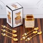 M-YW-5373 (50) Набор из 6 ложек в стаканчике, 6х6х13 см.