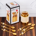 M-YW-5375 (50) Набор из 6 ложек в стаканчике, 6х6х14,5 см.