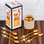 M-YW-5377 (50) Набор из 6 ложек в стаканчике, 6х6х14,5 см.