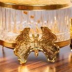 M-YW-5380 (30) Сахарница с ложкой, 9,5х9,5х10 см.