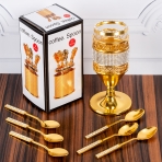 M-YW-5383 (50) Набор из 6 ложек в стаканчике, 7х7х19,5 см.