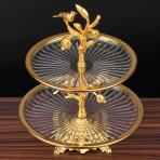 M-62023 (12) Фруктовница 2-х ярусная, 26,5х26,5х32,5 см.